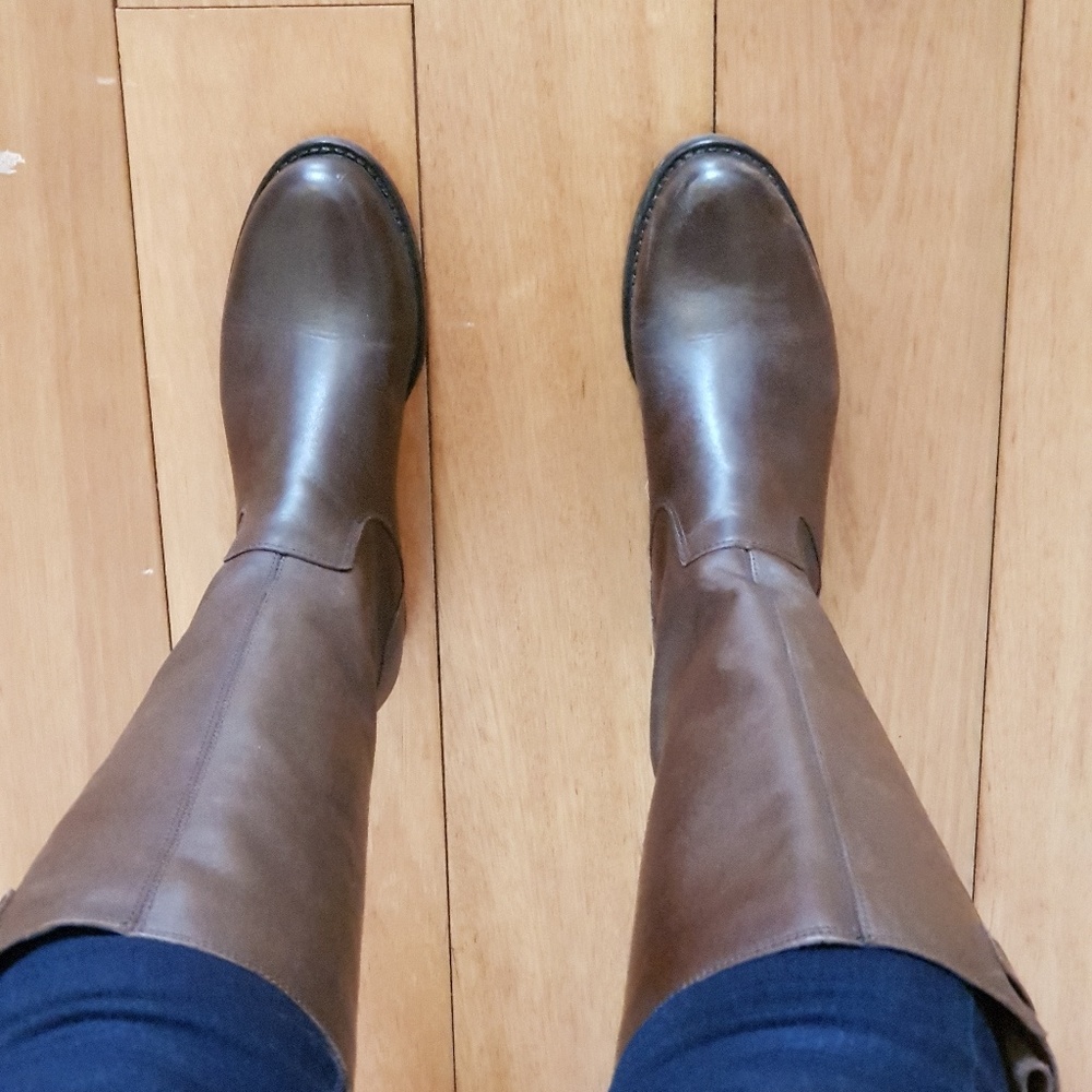 Steve Madden Knee High leather Brown Boots US6